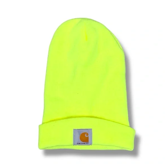 Carhartt Accessories Carhartt Knitted Neon Yellow Cuffed
